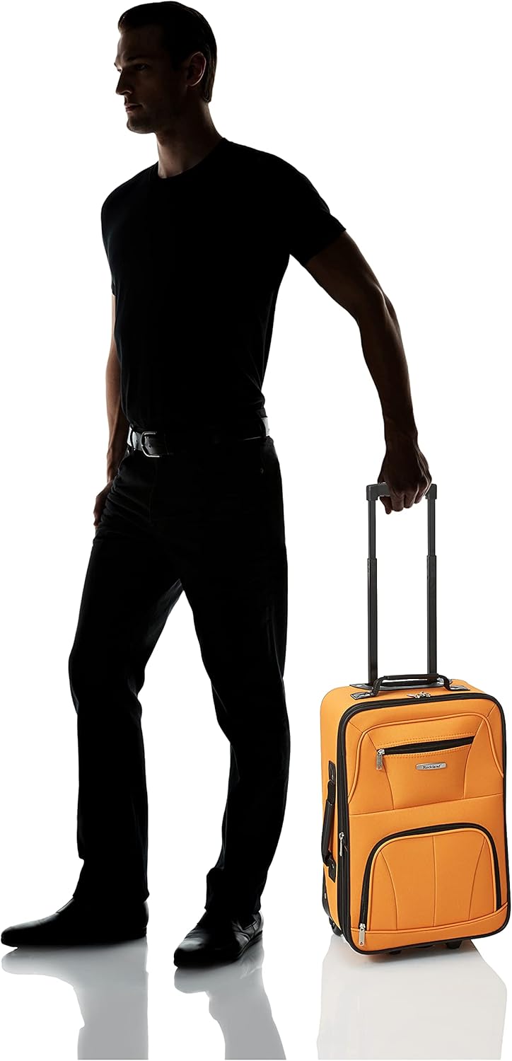 Set di Valigie Rigide a 2 Pezzi con Borsa da Cabina e Ruote Scorrevoli