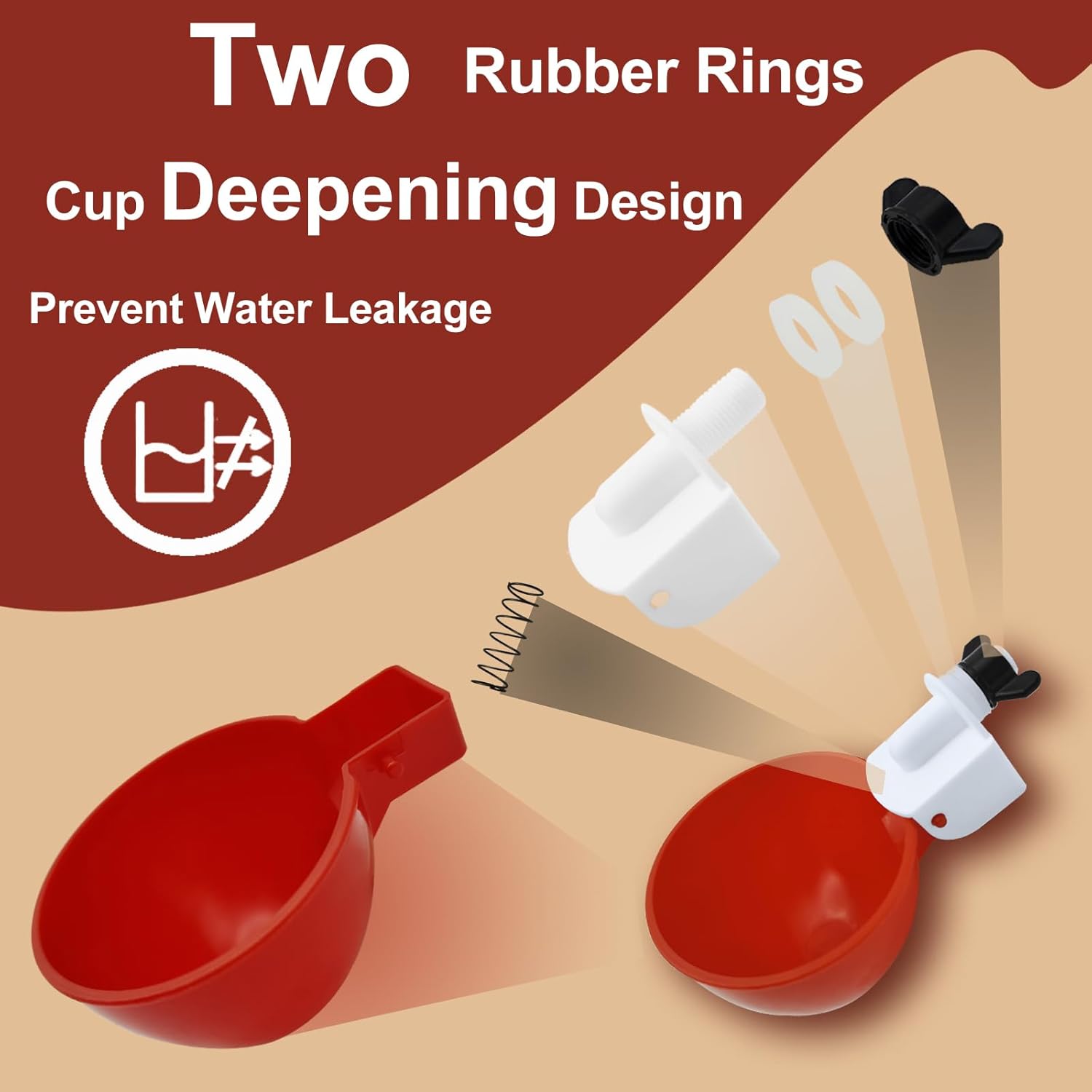 Set di 10 Bevitrici per Polli – Pratiche ed Efficienti