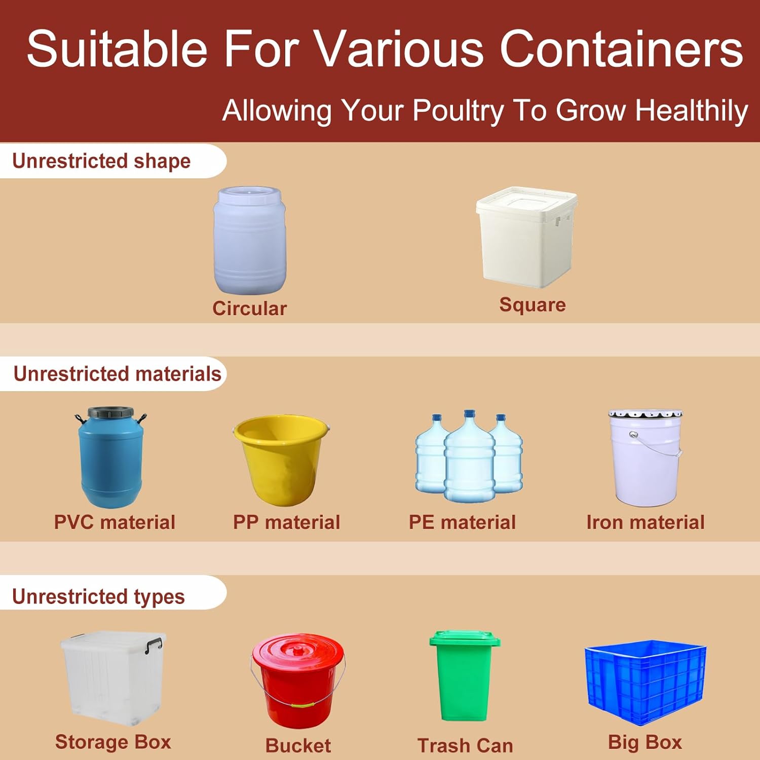 Set di 10 Bevitrici per Polli – Pratiche ed Efficienti