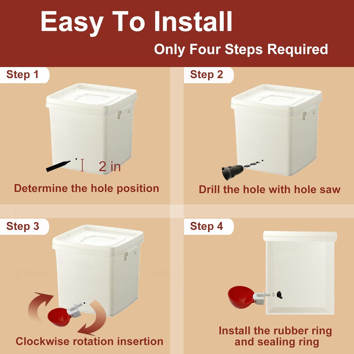 Set di 10 Bevitrici per Polli – Pratiche ed Efficienti