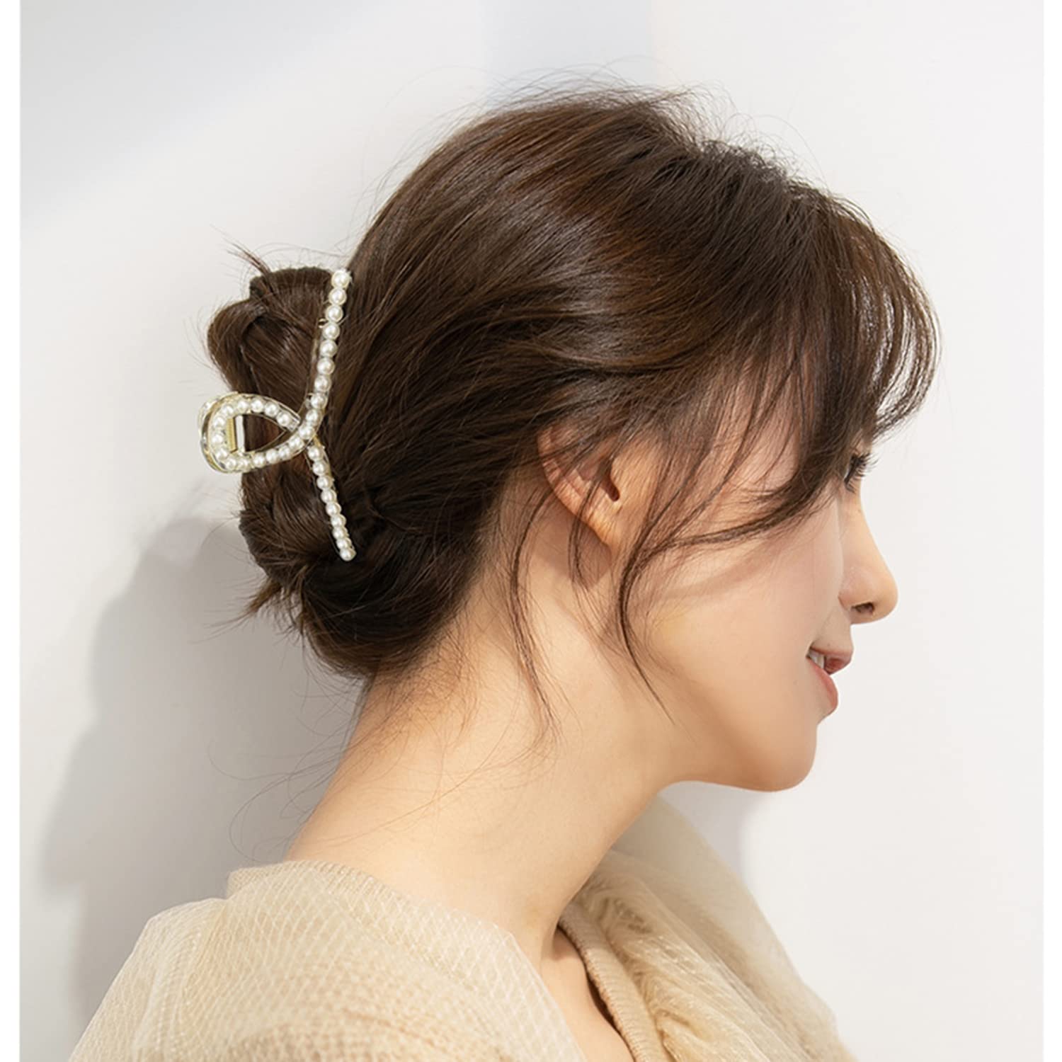 Fermagli per Capelli Eleganti con Perle - Confezione da 4