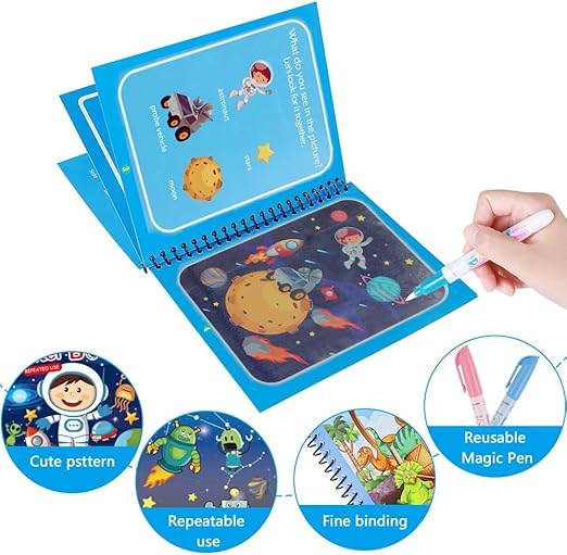 Set di 4 Libri di Acquerello Riutilizzabili – AquaColor Books