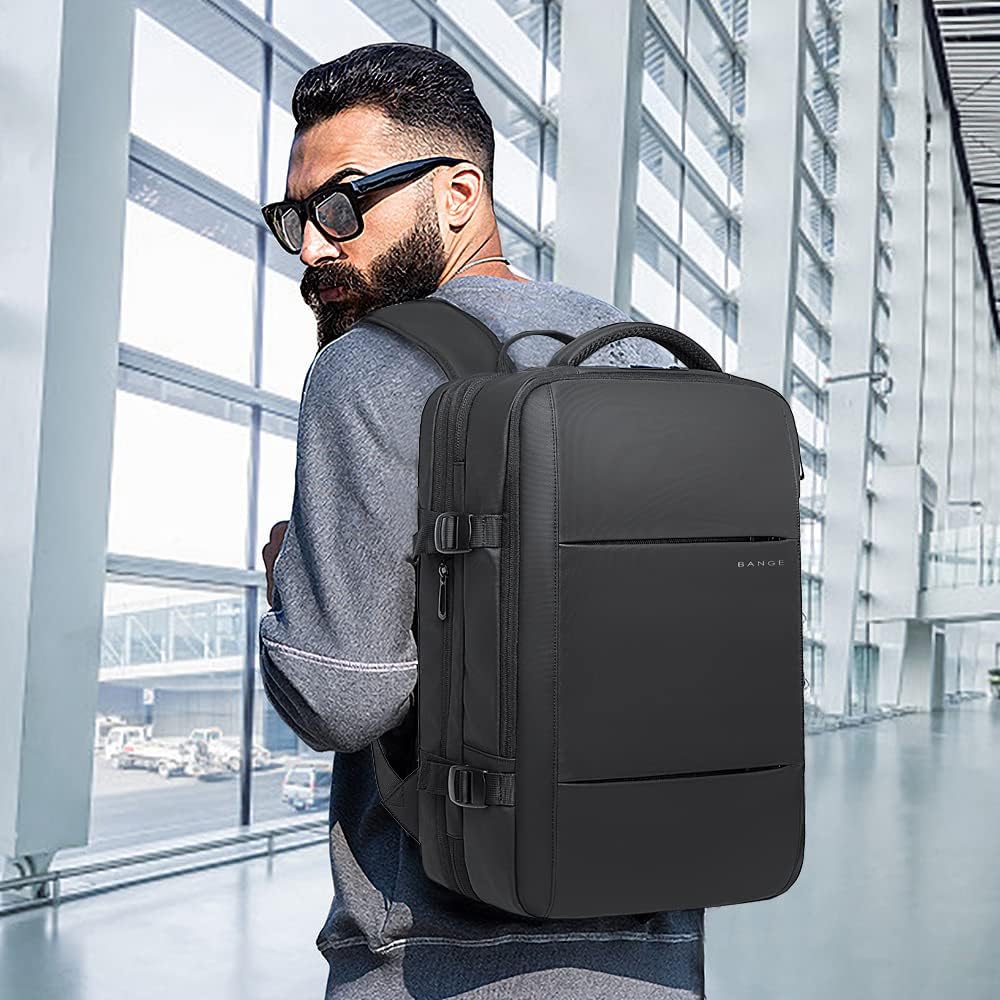 Zaino da viaggio espandibile impermeabile da 26–45L con scomparto per laptop e opzione borsa da viaggio