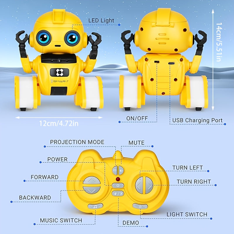 Giocattolo Robot Interattivo – Movimenti di Danza e Proiezione di Stelle