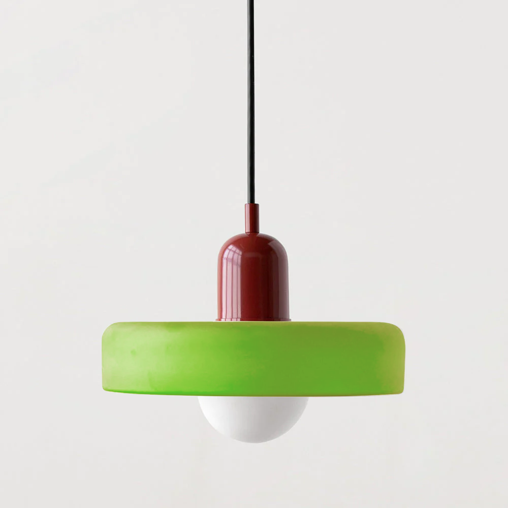 ColorLoop Pendant – Lampada Pendente Artistica in Stile Bauhaus con Luce Calda