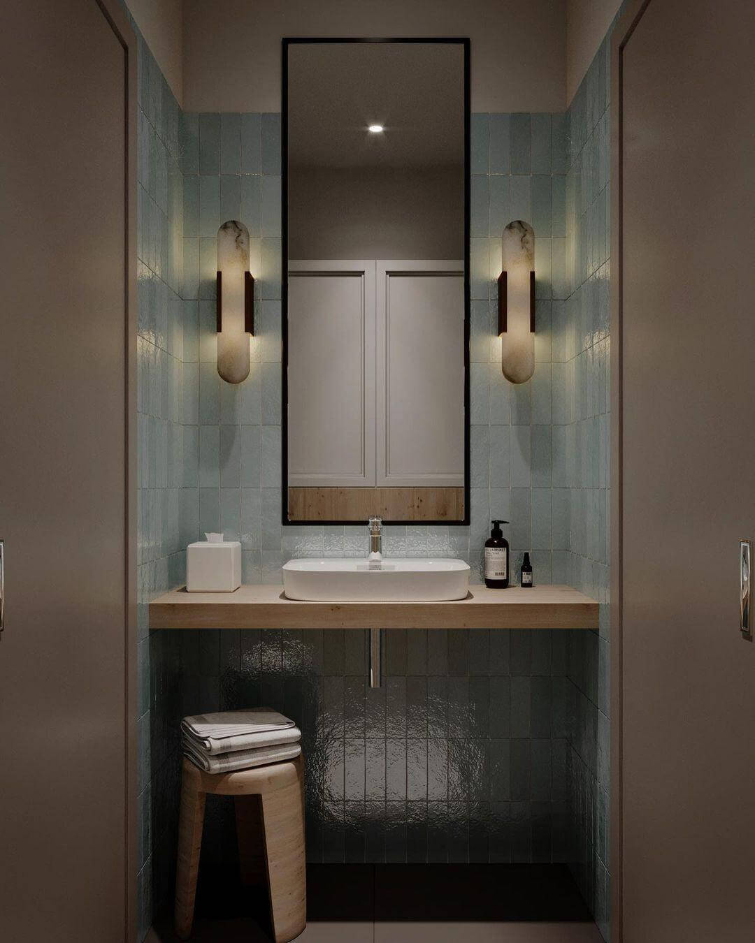 Lampada da Parete Moderna - Alabastro & Metallo