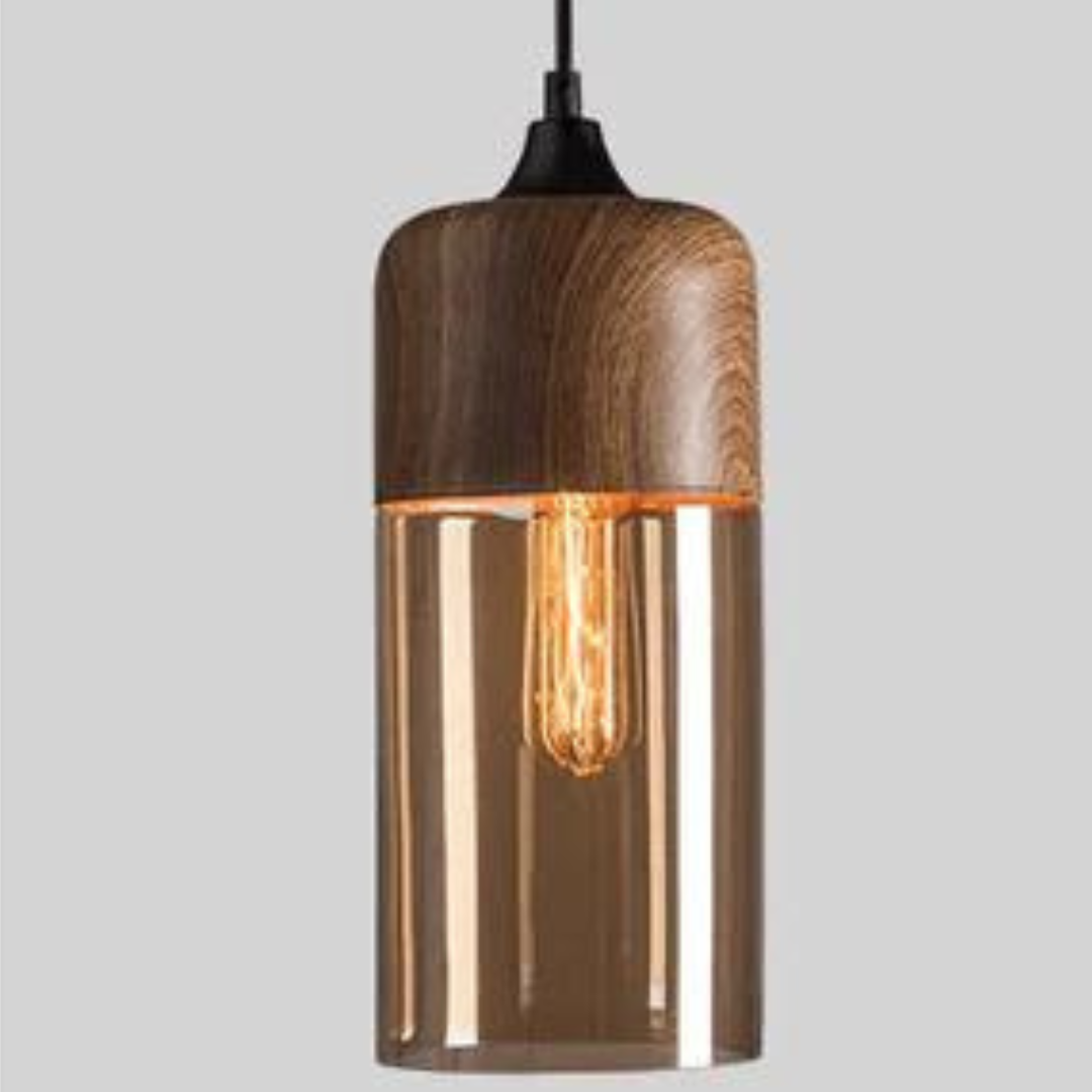 Lampada da soffitto scandinava elegante in legno - NordLuna