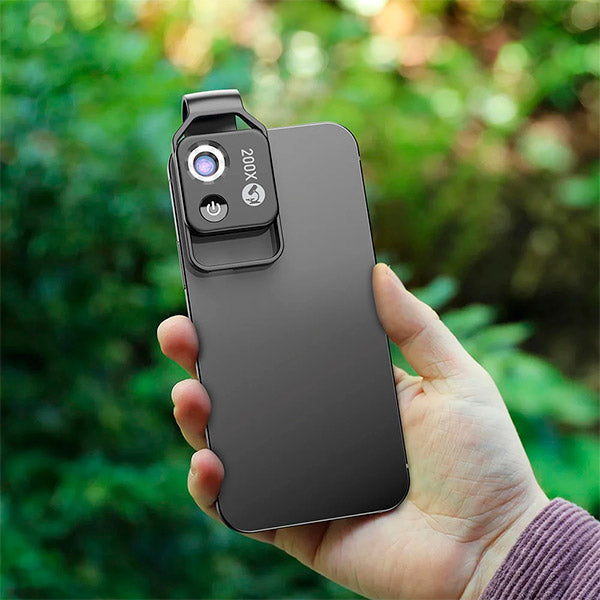 VisionScope Microscopio Mobile | Obiettivo Clip-On ad Alta Risoluzione 200x per Smartphone