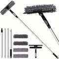 Crystal Clear Window Cleaner – Professional Cleaning System for Windows and Glass 2-in-1 with Telescopic Handle