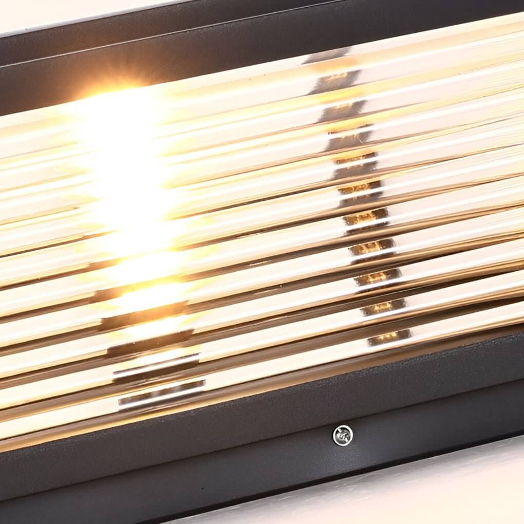 Lampada da esterno LED moderna - Vetro rigato