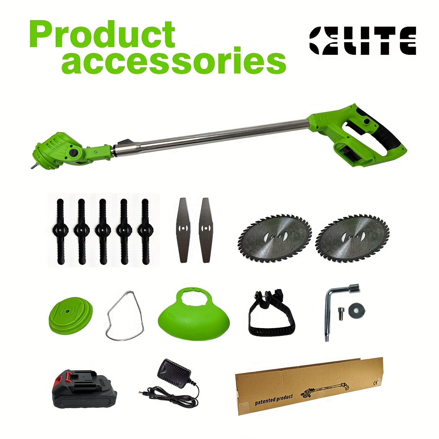 Rasaerba Elettrico Wireless Portatile in Litio – Regolabile e Ricaricabile