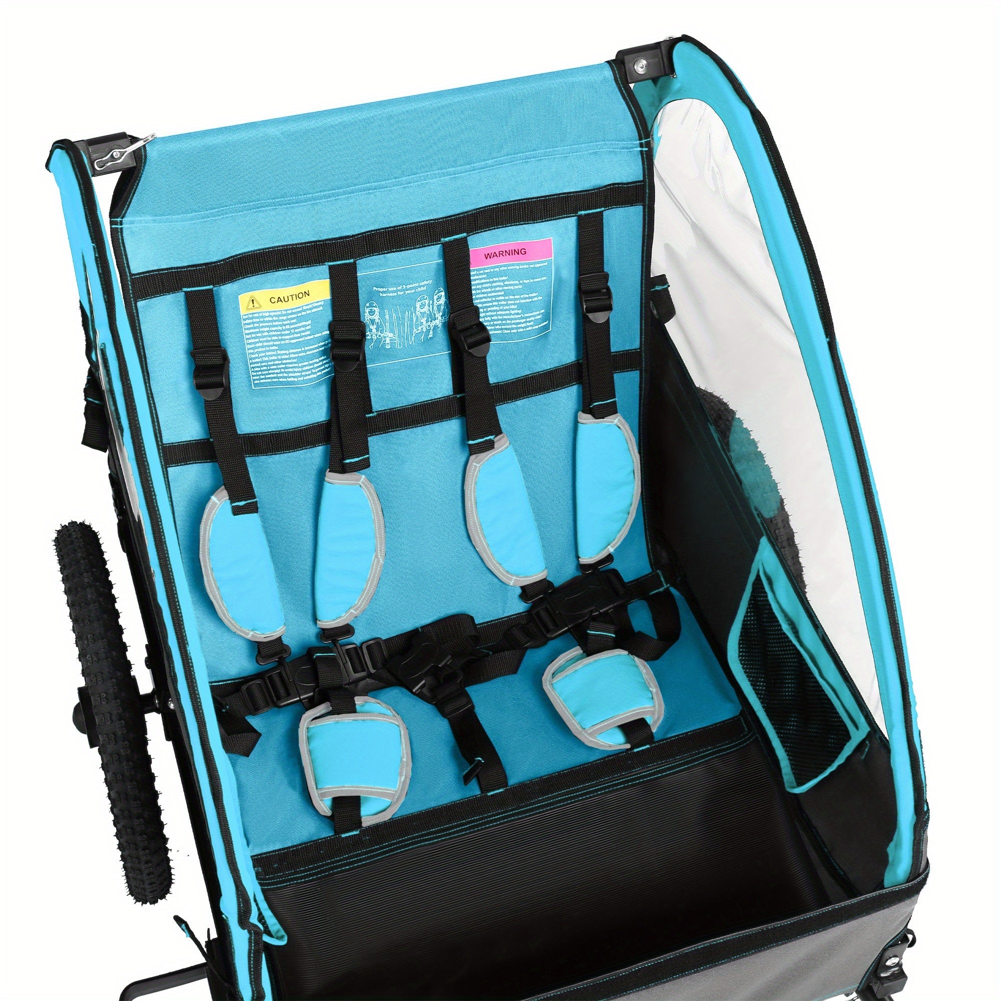 Caravan per Bicicletta FlexiRide 2-in-1 – Confortevole e Pieghevole per Due Persone