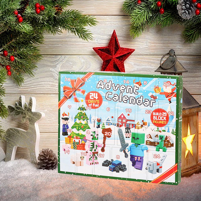 Calendario dell'Avvento CrystalBuild Elite | 29 Figure Creative per il Countdown di Natale dei Bambini