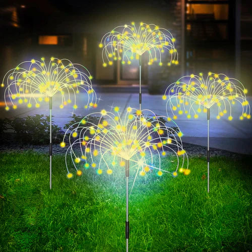 Lampada da Giardino Solare Impermeabile con Effetto Fuochi d'Artificio – SparkGlow