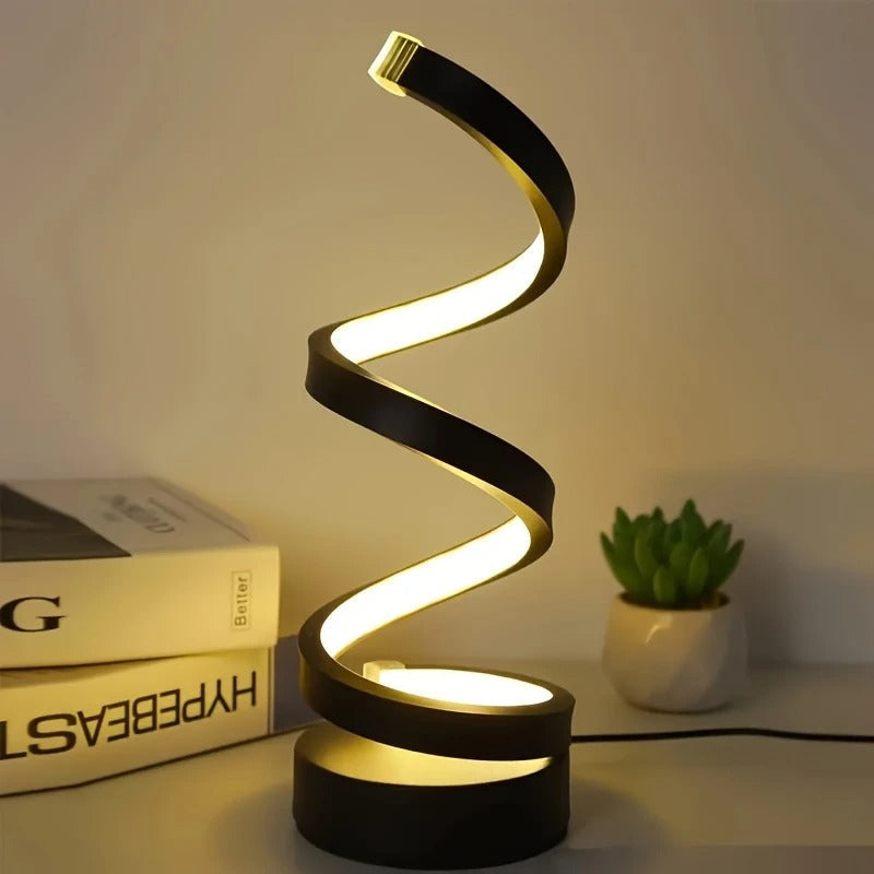 TwistLight - Lampada da Tavolo LED Moderna Design a Spirale