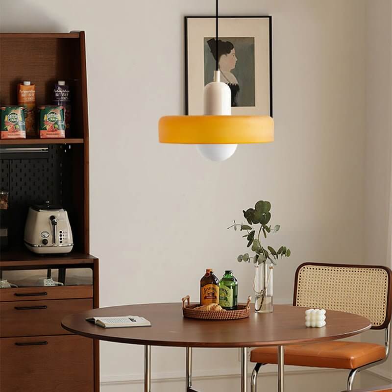 Lampada a Sospensione Colorata in Vetro - Design Moderno