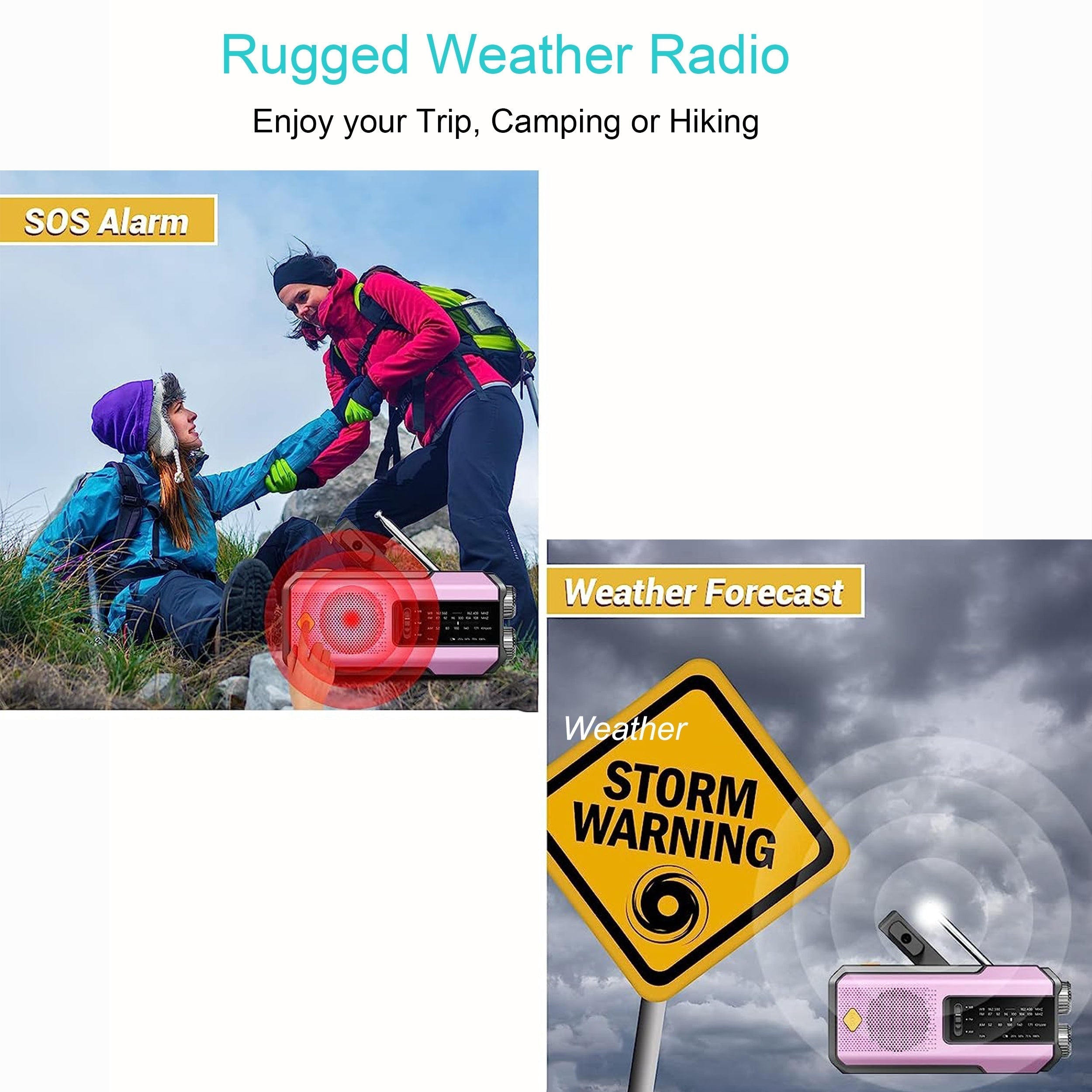 Radio Portatile AM/FM Daykit – Con Pannello Solare e Torcia