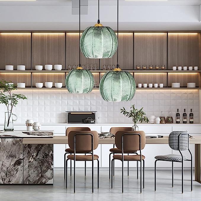 Lampadario - Design Moderno con Vetro Opaco