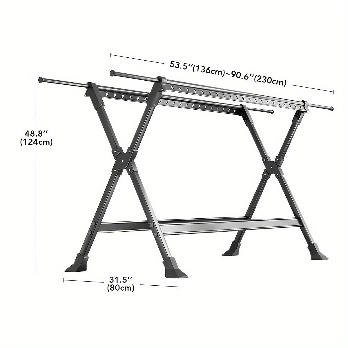 Stendibiancheria FlexiDry – Pieghevole e Spazioso con 36 Fori Antivento