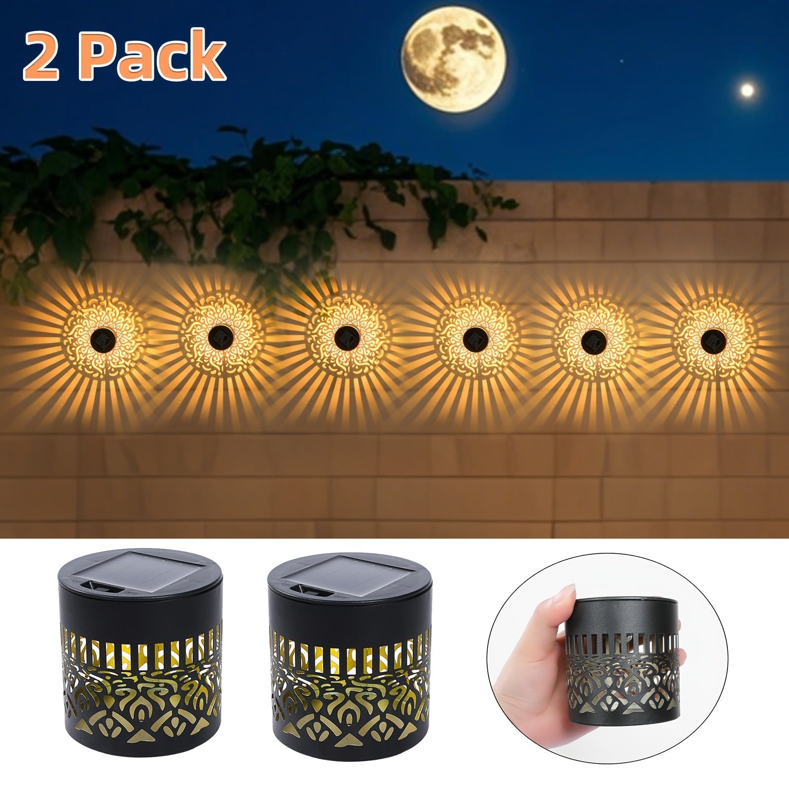 SolarGlow Duo Illuminazione da Parete Esterno – Elegante e Resistente alle Intemperie