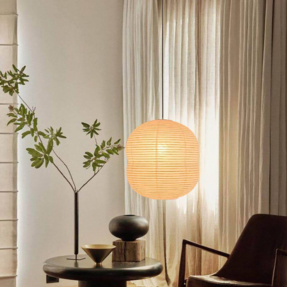 Mini Lampada a Sospensione in Carta di Riso - Atmosferica