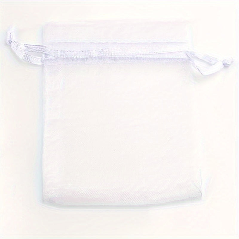 Set di Sacchetti in Organza Eleganti – Ideali per Regali e Decorazioni per Feste