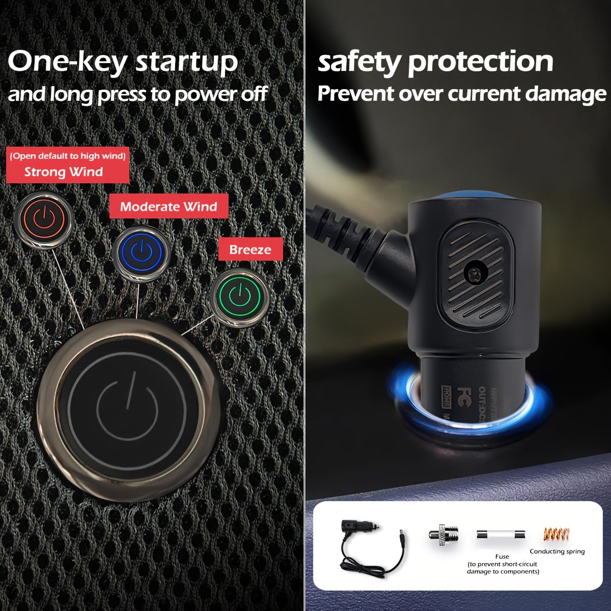 Cuscino per Sedile Auto Turbo – Raffreddamento Rapido e Comfort