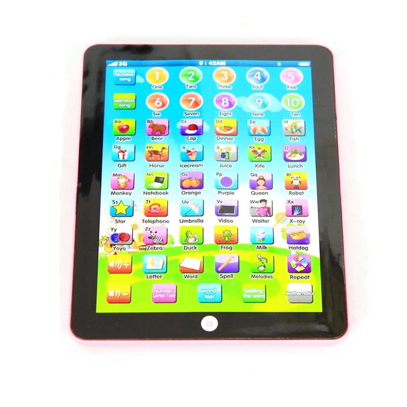 Tablet Interattivo per l'Apprendimento per Bambini con Suoni, Colori e Funzione Quiz – 7,5 Pollici