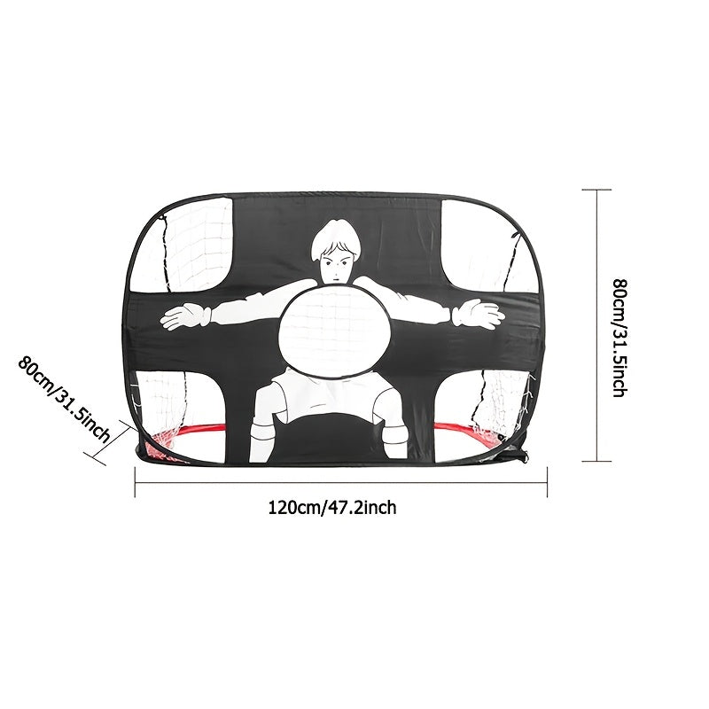 Porta da Calcio Pieghevole 2-in-1 – Ideale per Allenamenti e Divertimento all'Aperto