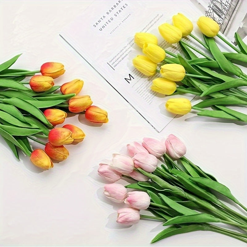 Set di 15 Tulipani Artistici Realistici – Perfetti per Matrimoni, Feste e Decorazioni per la Casa