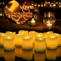 Bougies LED sans flamme à piles – 24–96 pièces