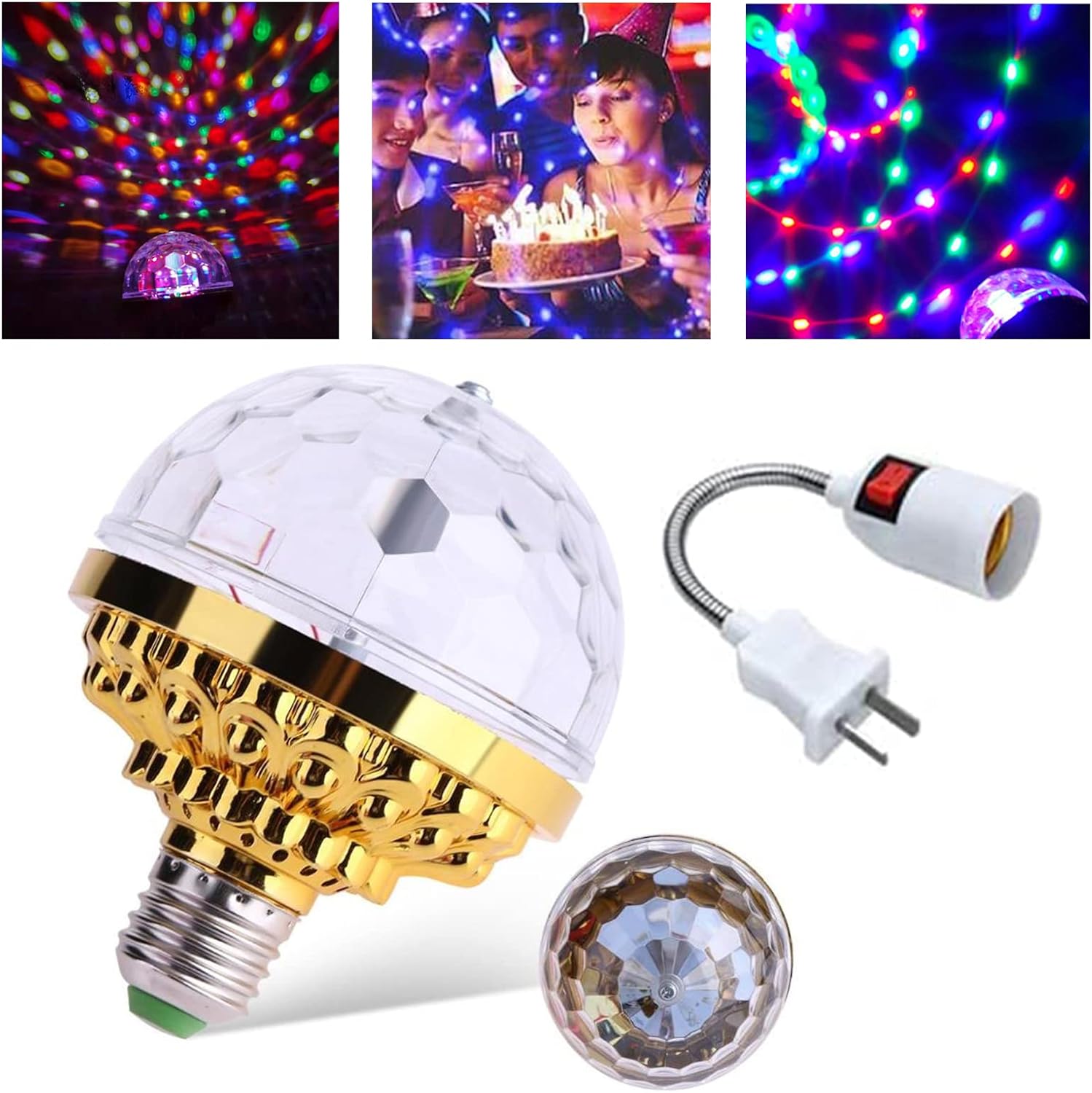 Lampada Disco LED – PartyGlow Spin