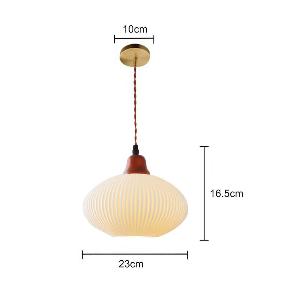 Lampada a Sospensione in Ceramica Elegante - Design Rustico