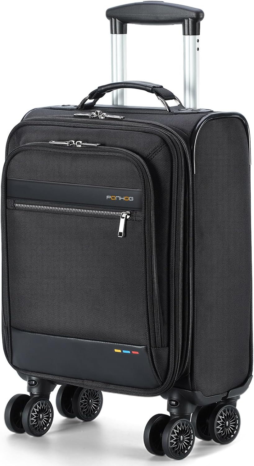 Bagaglio a mano espandibile da mettere sotto il sedile con ruote girevoli e scomparto per laptop