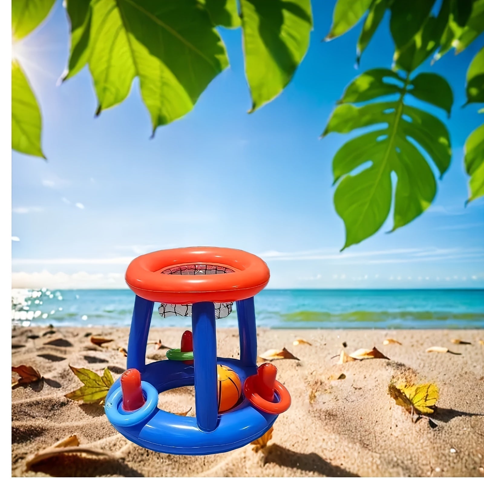 Set da Basket per Piscina Gonfiabile – Inclusi Canestro, Palla e Anelli