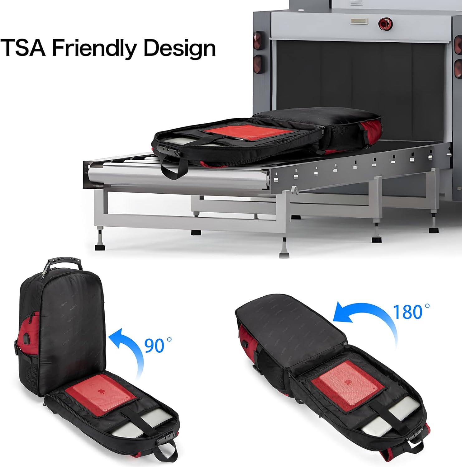 Zaino Impermeabile Antifurto per Laptop e Viaggi con Porta USB – 43,94 cm