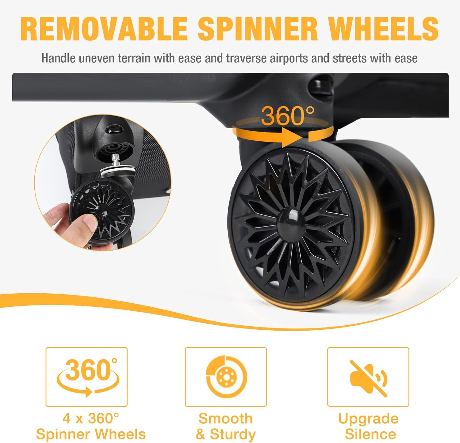 Zaino Rolling da 30L per Laptop con 4 Ruote Pivotanti e Design Resistente all'Acqua