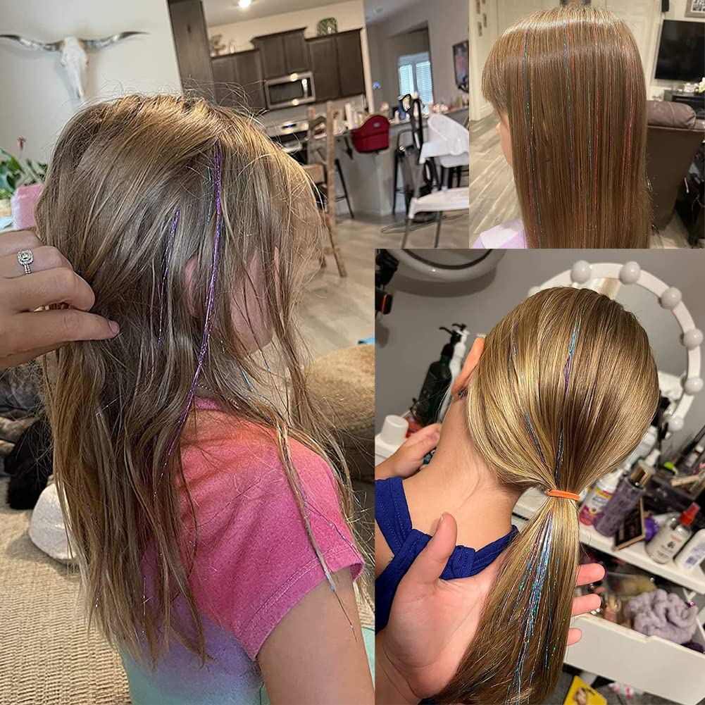 Kit di Tinsel per Capelli Glitterati – Fili Glitterati!