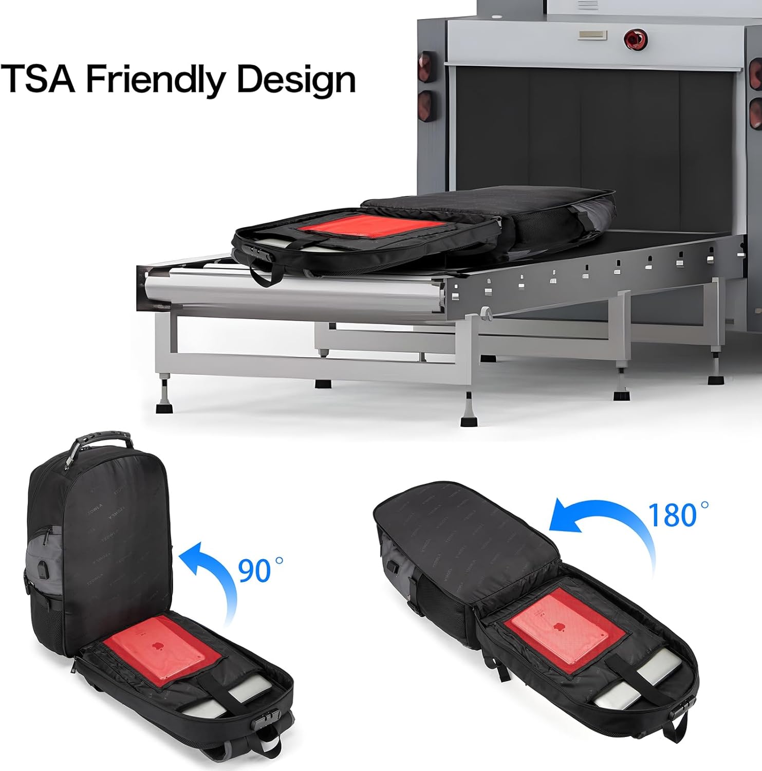 Zaino Impermeabile Antifurto per Laptop e Viaggi con Porta USB – 43,94 cm