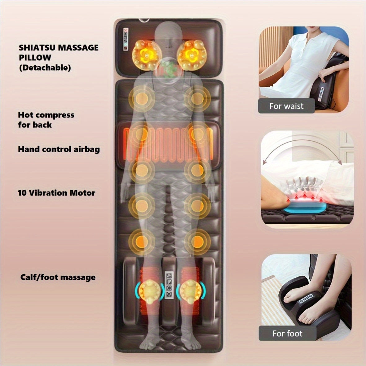 Materasso Massaggiante con Massaggio Totale del Corpo – Comfort e Relax in Uno