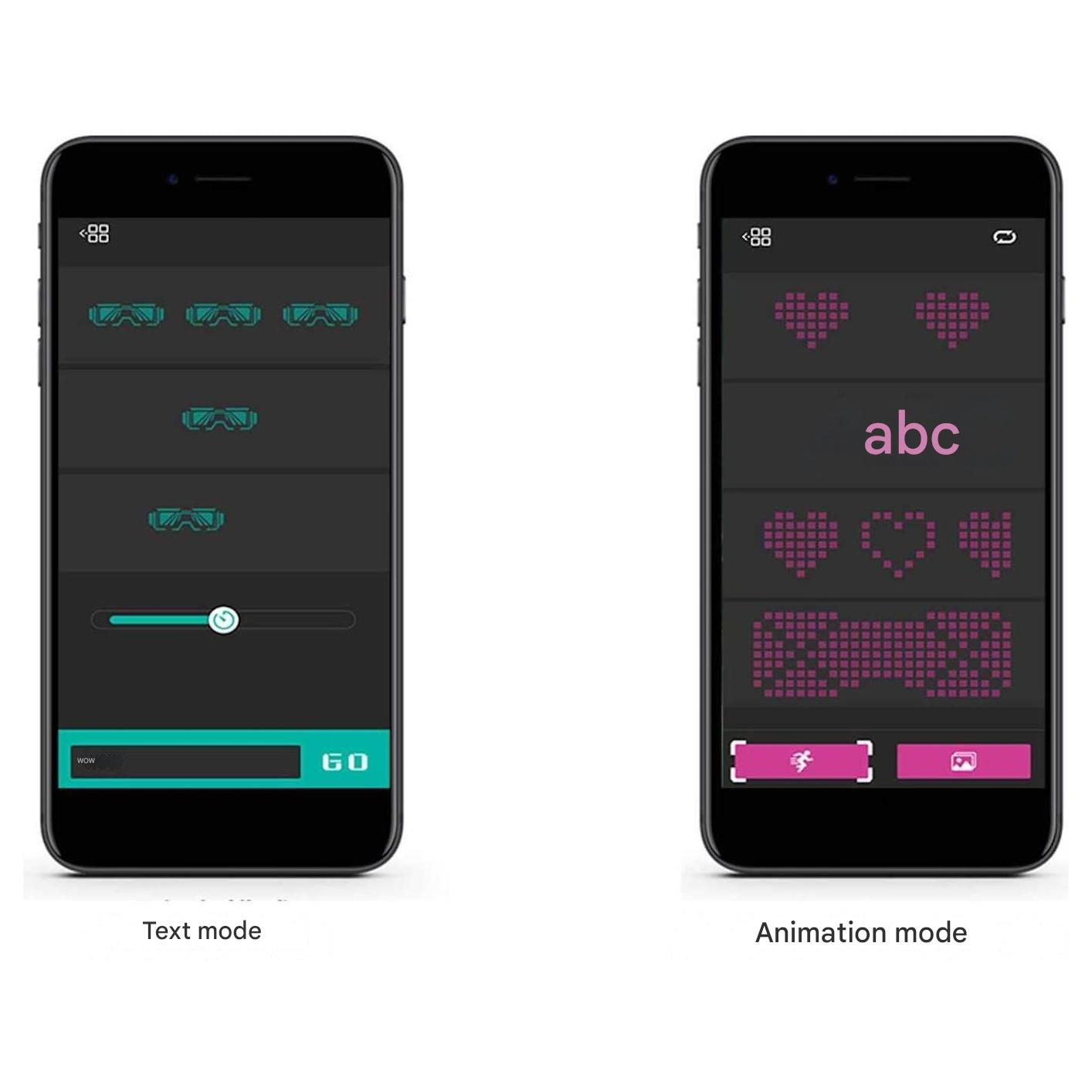 Occhiali LED programmabili per feste - GlowBeat