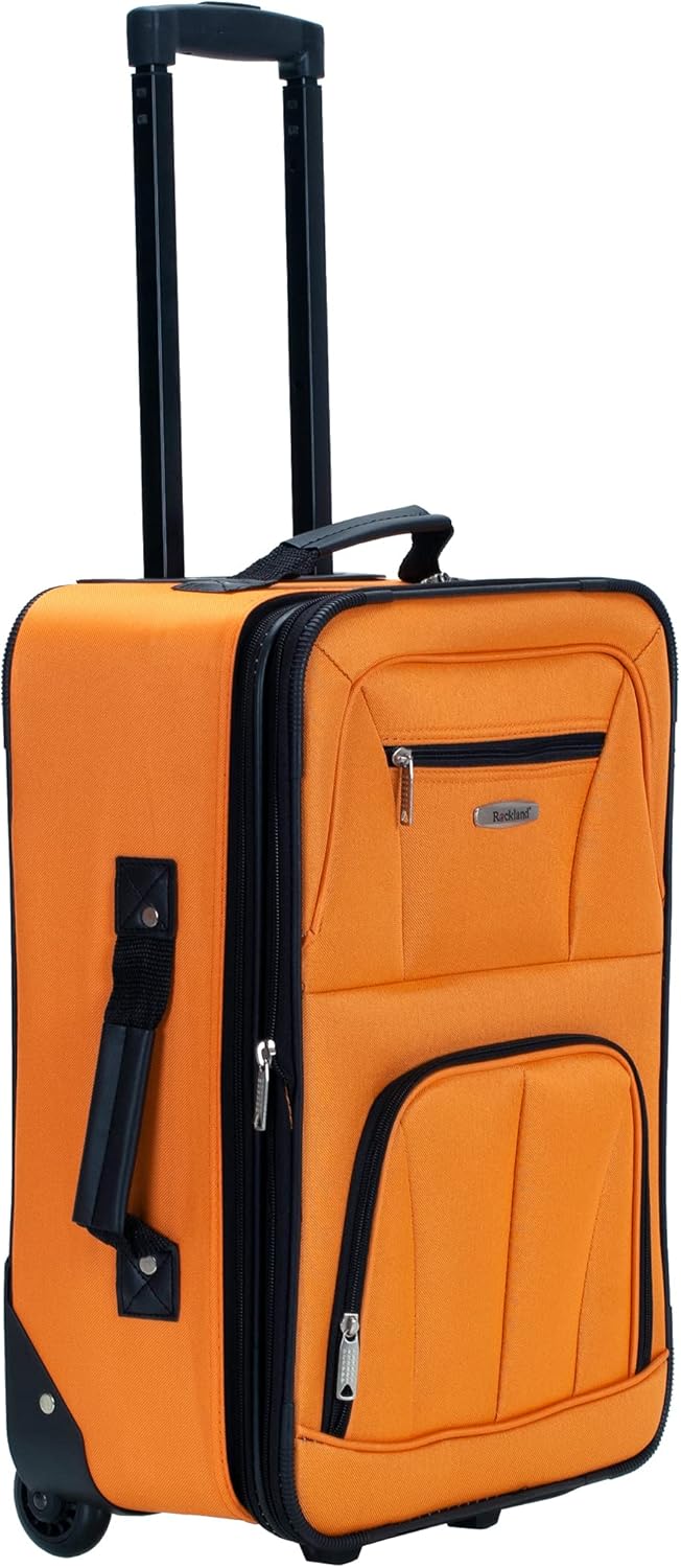 Set di Valigie Rigide a 2 Pezzi con Borsa da Cabina e Ruote Scorrevoli