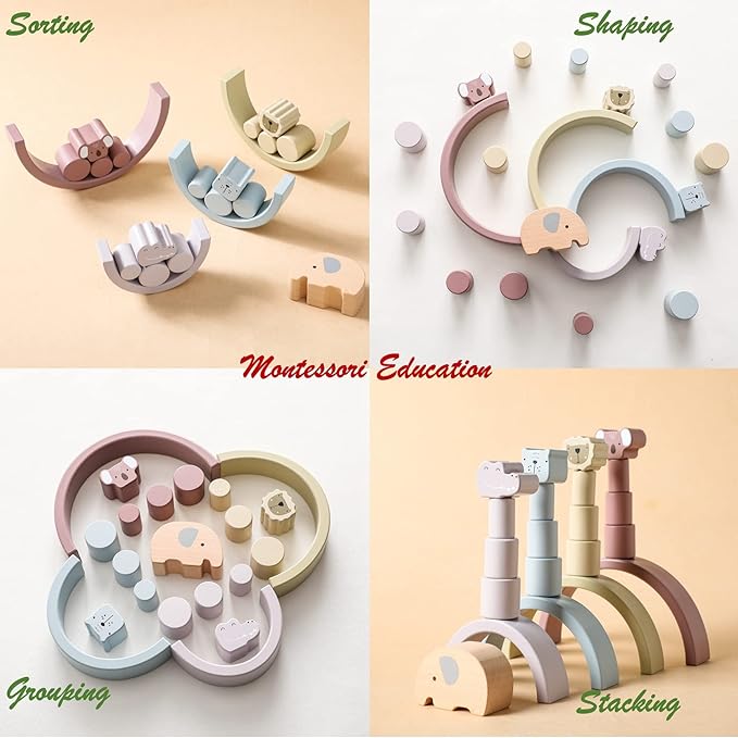 Set di Gioco in Legno Montessori – Buildoro