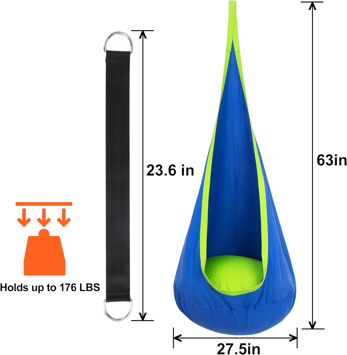 Sedia a Dondolo Appesa – Design Rilassante e Giocoso