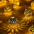 Guirlande lumineuse solaire étanche marocaine, 12 mètres, 100 ampoules LED, 8