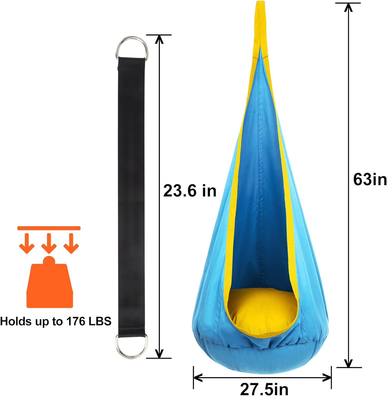 Sedia a Dondolo Appesa – Design Rilassante e Giocoso