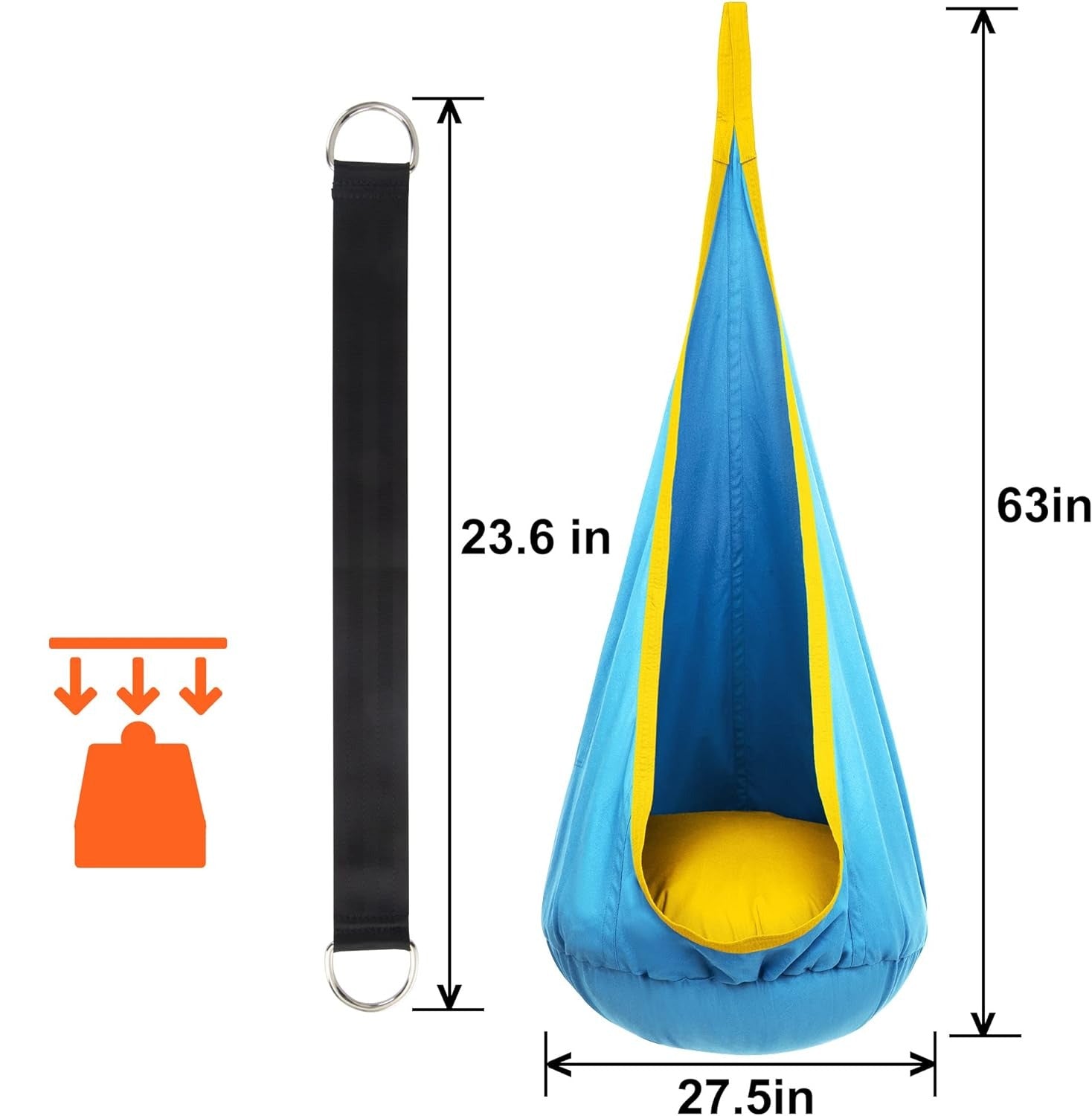 Sacco Sospeso per Bambini dai 6 Anni in Su – Adatto per Uso Esterno e Interno