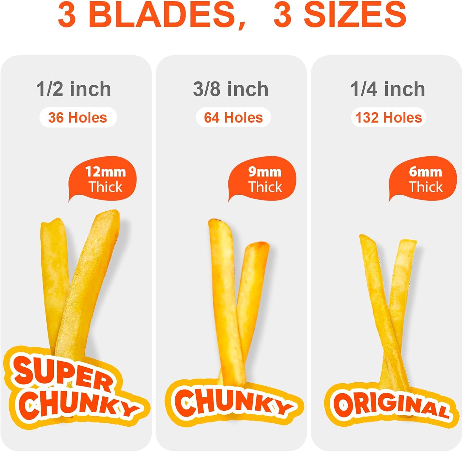 Tagliaverdure per Patatine Fritte Premium