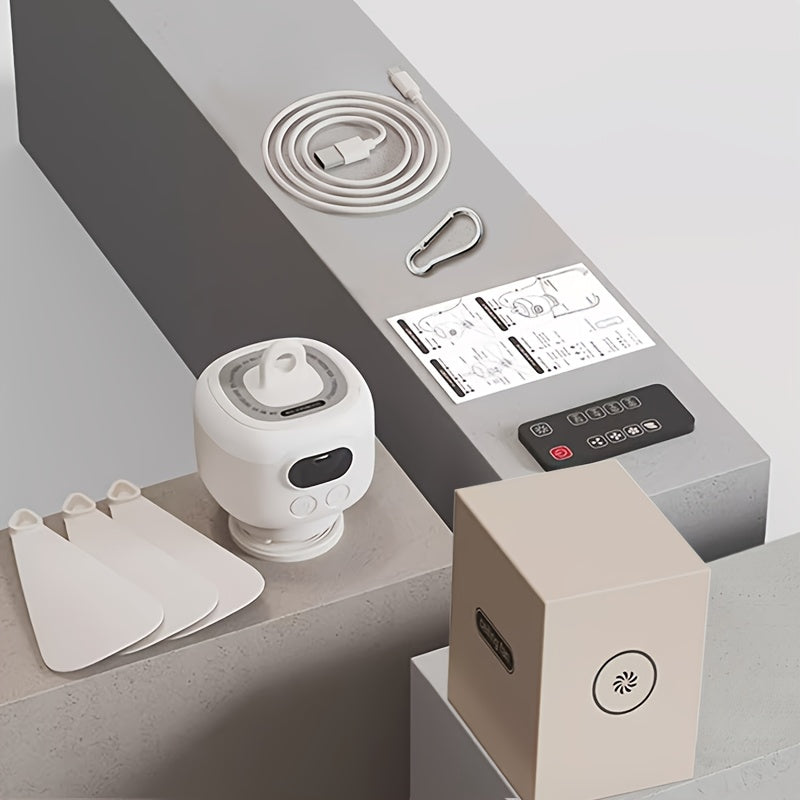 Ventilatore Appeso Ricaricabile USB – Portatile con Luce LED