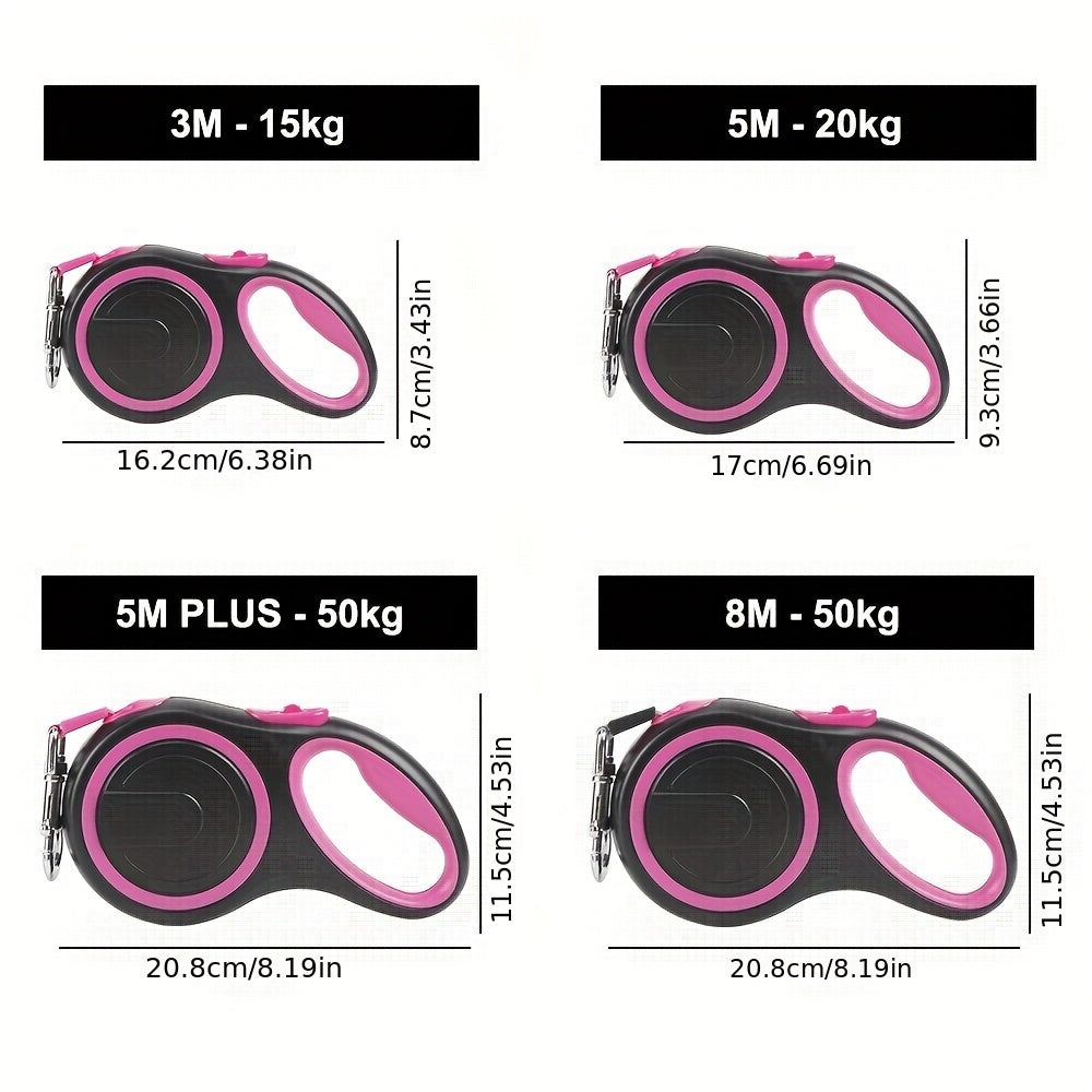 Guinzaglio per Cani Retrattile Regolabile – Durevole e Facile da Usare per Cani di Media e Grande Taglia